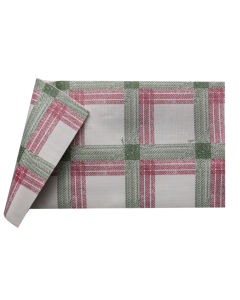 Tovaglia 100 x 100 cm in carta scozzese 1 velo scuro/rosso confezione 50 pezzi Infibra Tartan