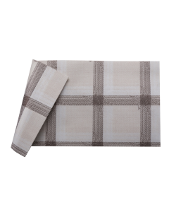 Tovaglia 100 x 100 cm in carta scozzese 1 velo greige/nocciola confezione 50 pezzi Infibra Tartan