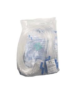 Med's Sacche urina da letto 2000 cc con tubo da 90 cm con rubinetto di scarico e valcola antireflusso conf. 180 pezzi