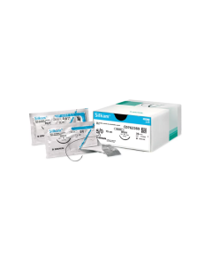 B-braun SILKAM sutura non assorbibile in seta ago 3/8 ds 19, USP 2/0 filo nero 45 cm conf. 36 pezzi 