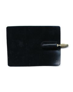 Elettrodo riutilizzabile in silicone conduttivo 60 x 80 mm con spugna in daino a clip Fiab