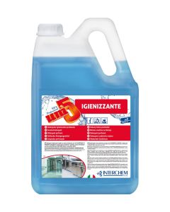 Detergente igienizzante profumato per pavimenti e sanitari 5 kg Interchem Uni5 Igienizzante