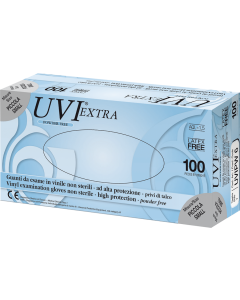 GARDENING UVI EXTRA Guanto in vinile senza polvere conf. 100 pezzi