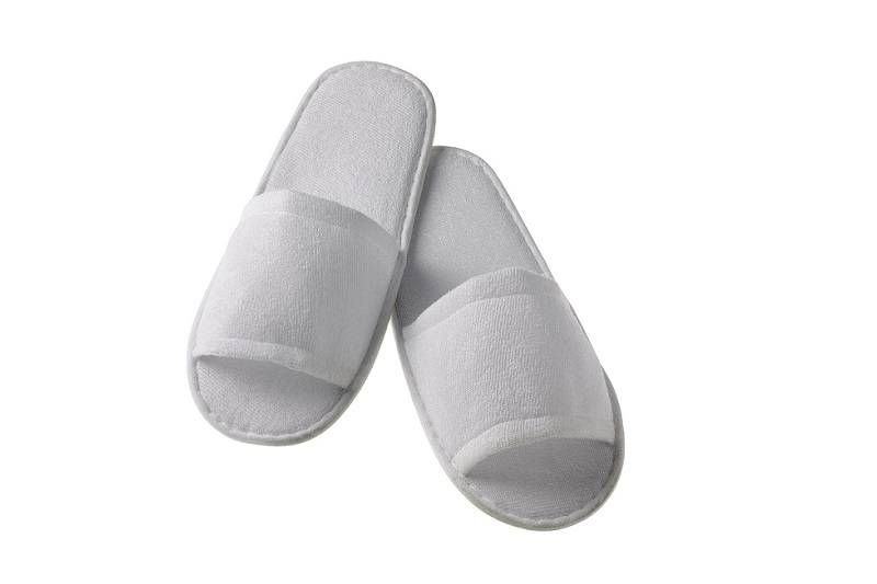 Ciabatte monouso per hotel aperte in spugna e suola in gomma paio